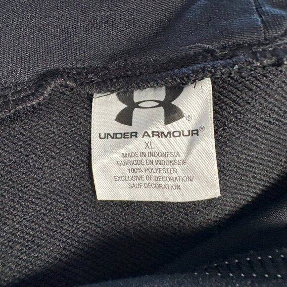 Under Armour Women's Black Fleece Pullover Hoodie Kangaroo Pocket XL - Picture 12 of 13